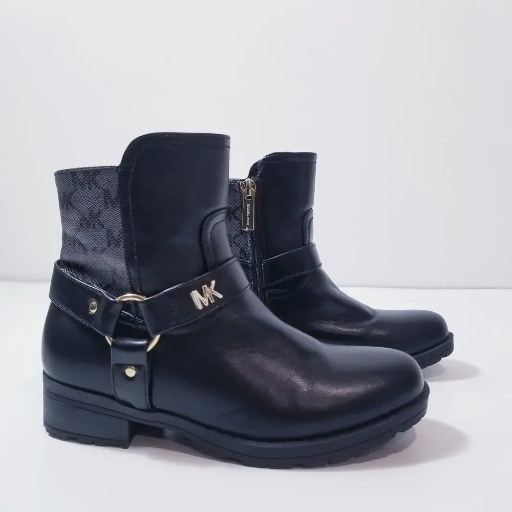 Michael Kors MK Monogram Kids size 2 Ankle Boots